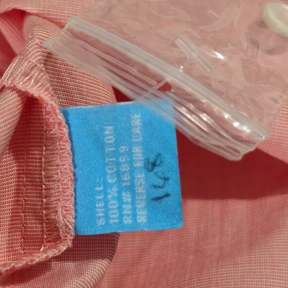 J McLAUGHLIN Coral LOIS Blouse Button Front Cotton Shirt Size Small New - Picture 8 of 10
